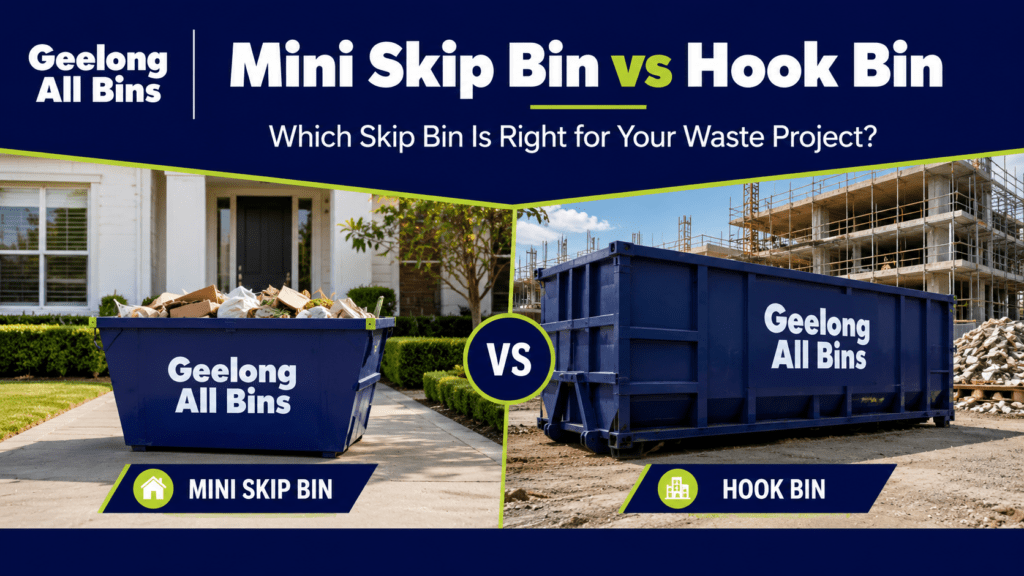 Mini Skip Bin vs Hook Bin
