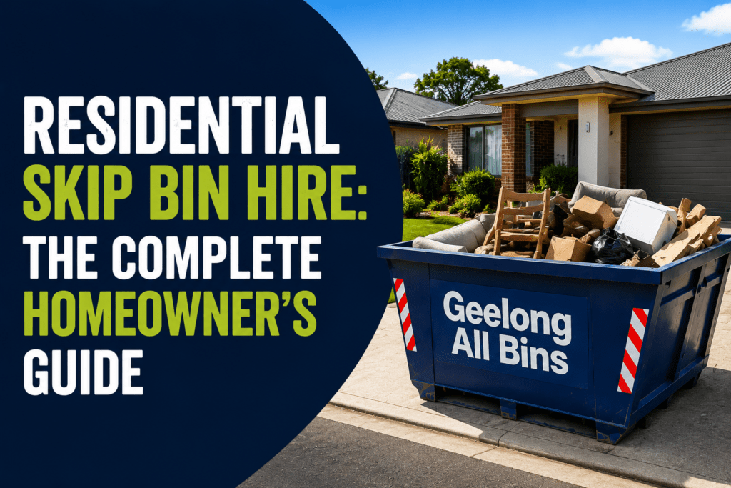 residential skip bin hire in Geelong